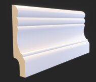 Напольный плинтус 100х25 мм Hiwood W009R из полистирола 2 м Напольный плинтус 100х25 мм Hiwood W009R из полистирола 2 м