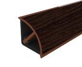 Плинтус для столешницы 14х14 Cezar Mini выпуклый 030 Венге 3 м Плинтус для столешницы 14х14 Cezar Mini выпуклый 030 Венге 3 м