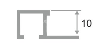 Заказать Алюминиевый П-профиль закладной ПО-П10х10 Черный матовый 2,7 м Заказать Алюминиевый П-профиль закладной ПО-П10х10 Черный матовый 2,7 м