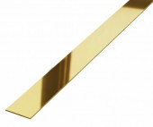 Алюминиевая полоса 20х1,5 золото глянец 2,7 м