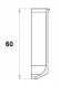 Заказать Уголок внутренний для напольного плинтуса Мега-Трейд ЛП-60ув Серебристый 