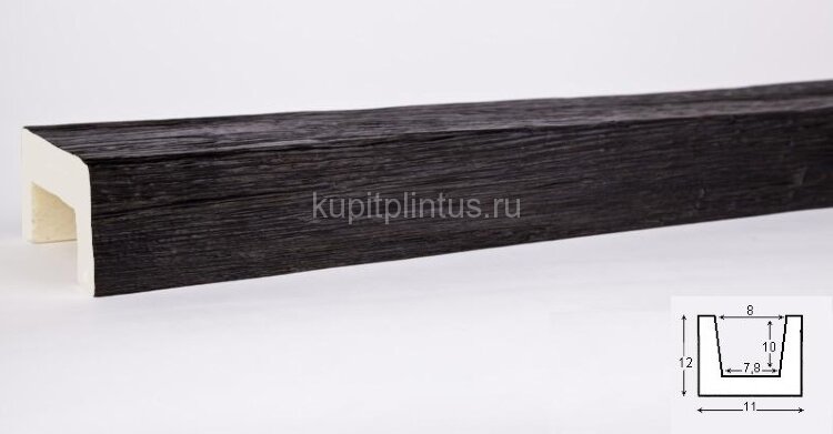 Заказать Декоративная балка из полиуретана 120х110 мм Уникс Модерн М11 Темная олива 2 м Заказать Декоративная балка из полиуретана 120х110 мм Уникс Модерн М11 Темная олива 2 м