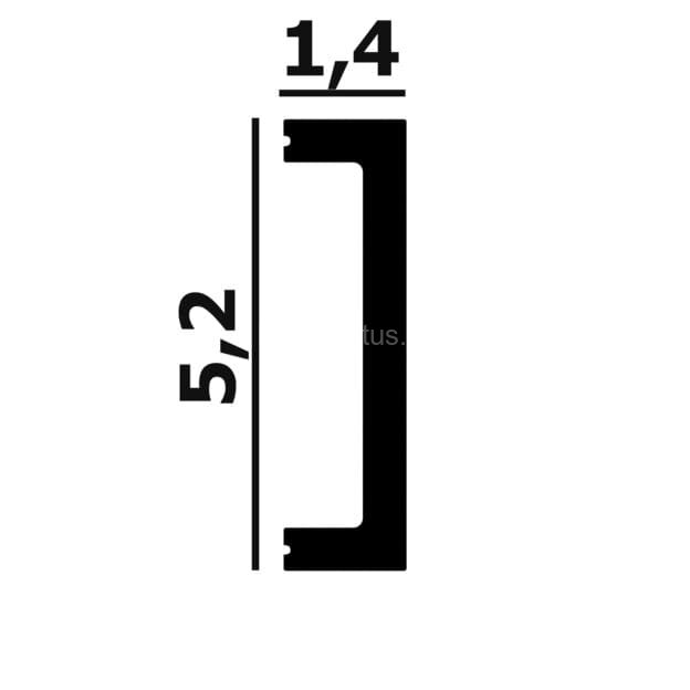 Заказать Молдинг 14х52 мм Перфект Плюс P125 белый 2 м 