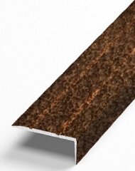 Порог угловой из алюминия Д1 КР Медный антик (порошковая эмаль) 2,7 м Порог угловой из алюминия Д1 КР Медный антик (порошковая эмаль) 2,7 м