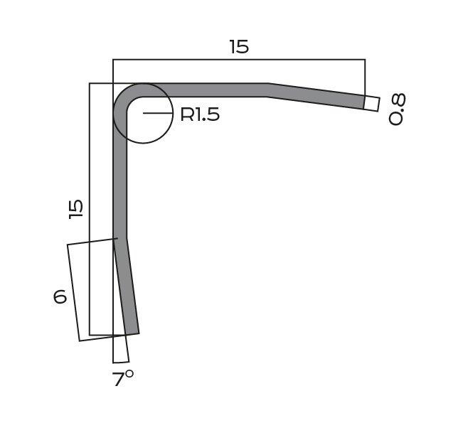 Заказать Уголок 15х15 мм из нержавеющей стали NEEXY PVS99-11 BUM оружейный матовый 2.7м Заказать Уголок 15х15 мм из нержавеющей стали NEEXY PVS99-11 BUM оружейный матовый 2.7м