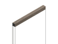 Молдинг 12х12 мм HiWood D12V1 BR490 цвет под дерево из фитополимера 2.7м