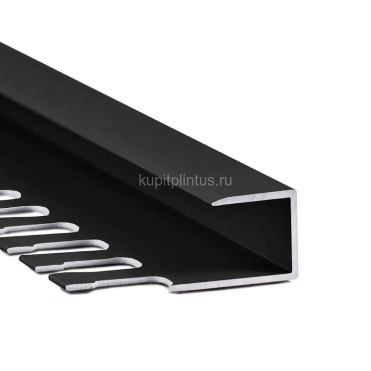 Заказать Алюминиевый окантовочный П-профиль гибкий 7 мм ПО-П7-28 черный матовый 2.7 м Заказать Алюминиевый окантовочный П-профиль гибкий 7 мм ПО-П7-28 черный матовый 2.7 м