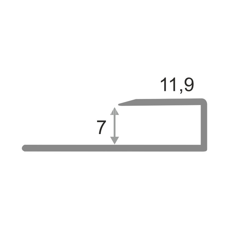 Заказать Алюминиевый окантовочный П-профиль гибкий 7 мм ПО-П7-28 черный матовый 2.7 м Заказать Алюминиевый окантовочный П-профиль гибкий 7 мм ПО-П7-28 черный матовый 2.7 м