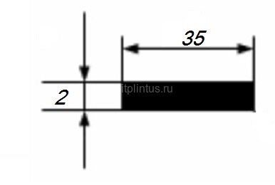 Заказать Полоса 2х35 мм из алюминия 3 м Заказать Полоса 2х35 мм из алюминия 3 м