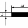 Заказать Полоса 2х35 мм из алюминия 3 м Заказать Полоса 2х35 мм из алюминия 3 м