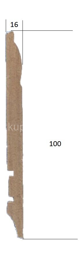 Заказать Плинтус МДФ белый 100 Hannahholz KW 100305 2,4 м Заказать Плинтус МДФ белый 100 Hannahholz KW 100305 2,4 м