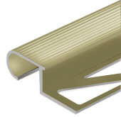 Профиль для ступеней овальный (ZET OWAL) алюминий PV49-09 шампань блестящая 2,7 м Профиль для ступеней овальный (ZET OWAL) алюминий PV49-09 шампань блестящая 2,7 м