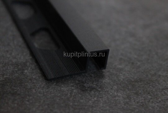 Заказать Алюминиевый П-профиль закладной ПО-П12х12 Черный матовый 2,7 м Заказать Алюминиевый П-профиль закладной ПО-П12х12 Черный матовый 2,7 м