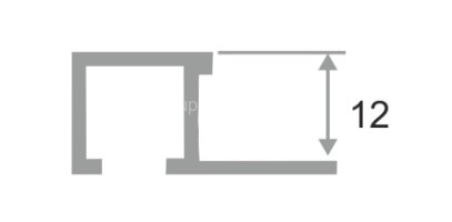 Заказать Алюминиевый П-профиль закладной ПО-П12х12 Черный матовый 2,7 м Заказать Алюминиевый П-профиль закладной ПО-П12х12 Черный матовый 2,7 м