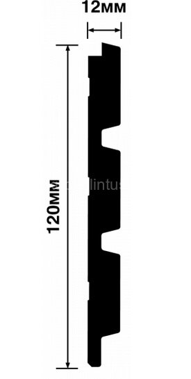 Заказать Стеновая панель 120х12 мм Hiwood LV124 GR24 под дерево 2,7м 