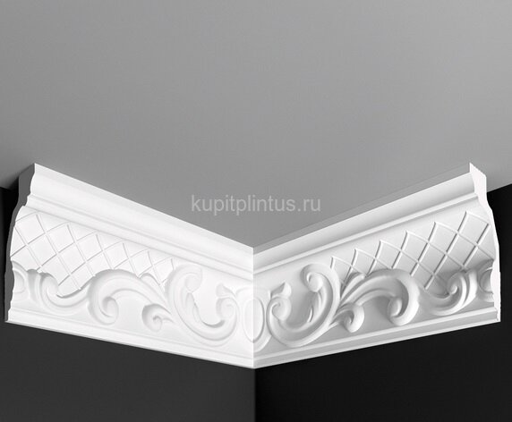 Заказать Угол внутренний к плинтусу Де-Багет ДП 15/90 (8*4) белый 