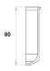 Заказать Уголок внутренний для напольного плинтуса Мега-Трейд ЛП-80ув Серебристый 