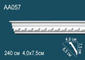 Потолочный плинтус с орнаментом Перфект AA057 75х85х40 мм 2,4 м Потолочный плинтус с орнаментом Перфект AA057 75х85х40 мм 2,4 м