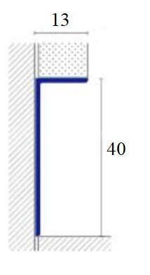 Заказать Алюминиевый плинтус теневой под гипсокартон ПБ-40х13 белый муар 3м Заказать Алюминиевый плинтус теневой под гипсокартон ПБ-40х13 белый муар 3м