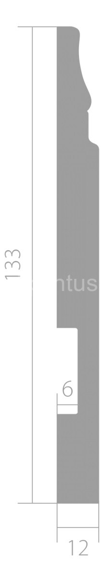 Заказать Плинтус напольный ЛДФ 12х133 мм Ultrawood Base 5214 2 м 