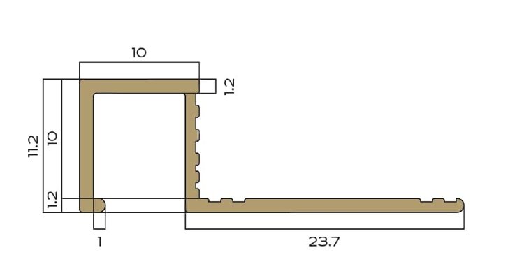 Заказать Профиль для плитки П-образный закладной латунный 10х10 мм NEEXY PVL31-03 BAO брашированный 2.7м Заказать Профиль для плитки П-образный закладной латунный 10х10 мм NEEXY PVL31-03 BAO брашированный 2.7м