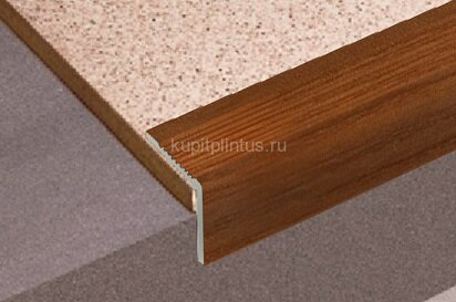 Заказать Угловой порог из декорированного алюминия Д19 КД Вишня 2,7 м Заказать Угловой порог из декорированного алюминия Д19 КД Вишня 2,7 м