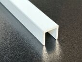 Алюминиевый П-профиль 10х10 мм П-10х10-35 белый муар 2.7 м