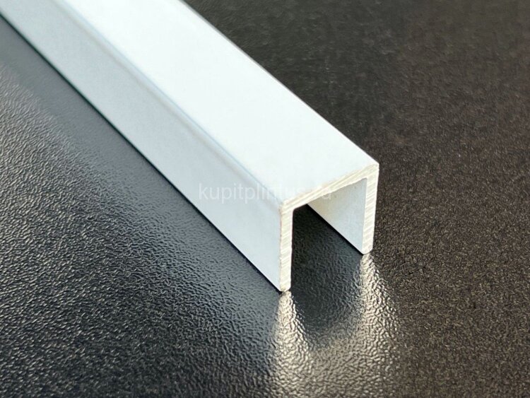 Заказать Алюминиевый П-профиль 10х10 мм П-10х10-35 белый муар 2.7 м Заказать Алюминиевый П-профиль 10х10 мм П-10х10-35 белый муар 2.7 м