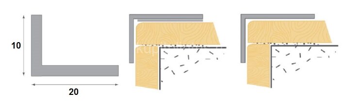 Заказать Уголок декоративный ПВХ Cezar 20х10 цвет 112 Бук 2,75 м Заказать Уголок декоративный ПВХ Cezar 20х10 цвет 112 Бук 2,75 м