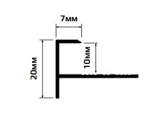 Заказать Профиль F-образный алюминиевый 10 мм PV53-15 розовый блестящий 2,7 м Заказать Профиль F-образный алюминиевый 10 мм PV53-15 розовый блестящий 2,7 м