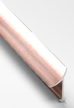 Заказать Профиль алюминиевый для плитки внутренний 10 мм Gunsen PV30-15 розовый блестящий 2,7 м 