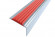 Заказать Профиль угловой алюминиевый противоскользящий со вставкой из термоэластопласта Стандарт 38х20 мм Алюминий-Красный 2,7м 