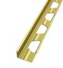 Профиль L-образный из алюминия ПО-Г8 золото матовое 2,7 м