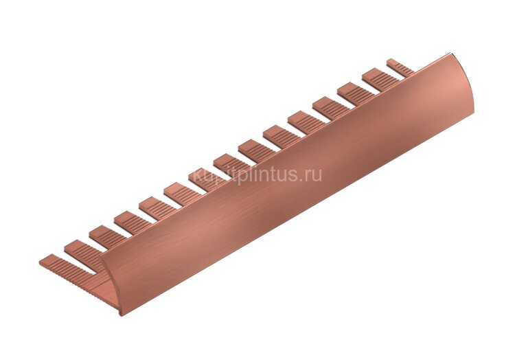 Заказать С-профиль для плитки внешний из алюминия гибкий 12мм NEEXY PV21-49 медь матовая 2.7м 
