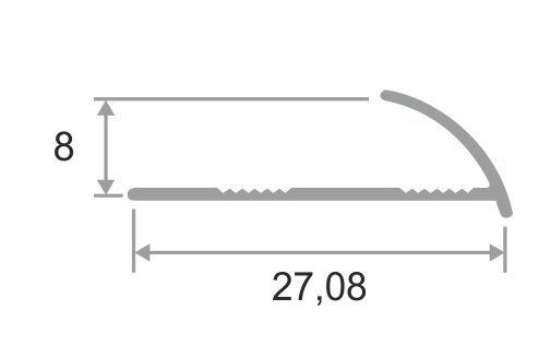 Заказать Алюминиевый профиль С-образный 8 мм ПО-8 Черный муар 2,7 м Заказать Алюминиевый профиль С-образный 8 мм ПО-8 Черный муар 2,7 м