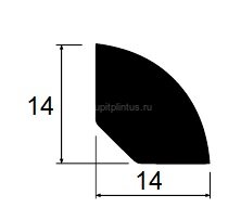 Заказать Галтель ПВХ выпуклая Lemal 14х14 мм Цвет 0034 Дуб светлый 2,5 м 