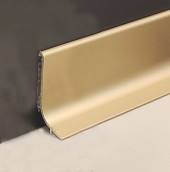 Плинтус напольный алюминиевый Effector Q63 40 мм Золото 2,7 м