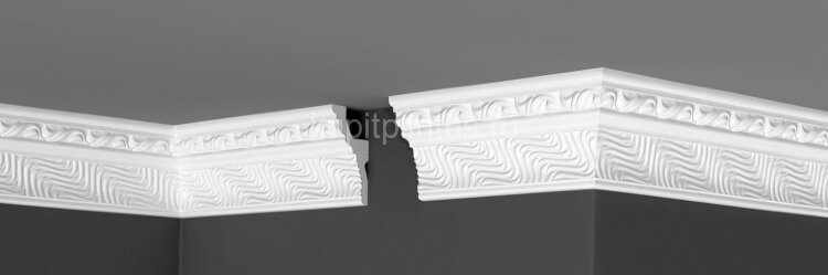 Заказать Потолочный плинтус 89х46 мм Де-Багет Декор ДП 17/100 белый 2 м Заказать Потолочный плинтус 89х46 мм Де-Багет Декор ДП 17/100 белый 2 м