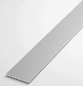 Алюминиевая полоса 25х3 мм анодированная серебро 3 м