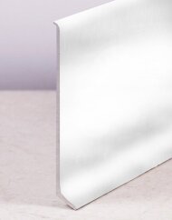 Алюминиевый плинтус для пола ПЛ-100 Серебро глянец браш 3 м Алюминиевый плинтус для пола ПЛ-100 Серебро глянец браш 3 м