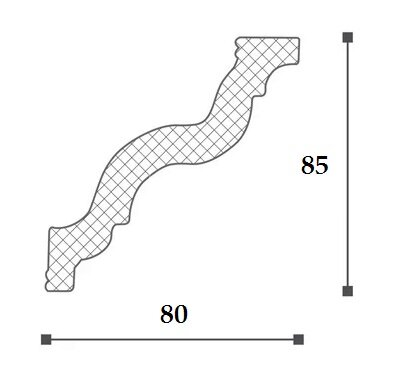 Заказать Карниз NMC Nomastyl GR 85х80 2 м Заказать Карниз NMC Nomastyl GR 85х80 2 м