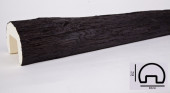 Декоративная балка из полиуретана 75х100 мм Уникс Ретро Р1 Венге 2 м