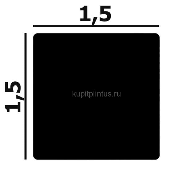 Заказать Молдинг 15х15 мм Перфект Плюс P130 белый 2 м 