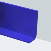 Гибкий плинтус напольный 65 мм ПГ65 синий без клея бухта 12,5м