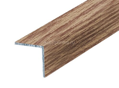 Заказать Уголок 30х30 мм алюминиевый КД Дуб светлый (декорированный) 2,7 м 