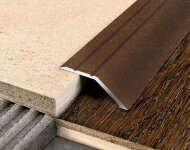 Порог разноуровневый из алюминия С1 КР Бронза (порошковая эмаль) 2,7 м Порог разноуровневый из алюминия С1 КР Бронза (порошковая эмаль) 2,7 м