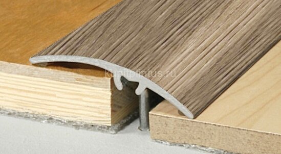 Заказать Алюминиевый порог разноуровневый скрытое крепление 50 мм Effector A65-0903 Дуб Античный 2,7 м 