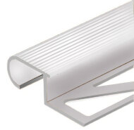 Профиль для ступеней овальный (ZET OWAL) алюминий PV49-03 серебро блестящее 2,7 м Профиль для ступеней овальный (ZET OWAL) алюминий PV49-03 серебро блестящее 2,7 м