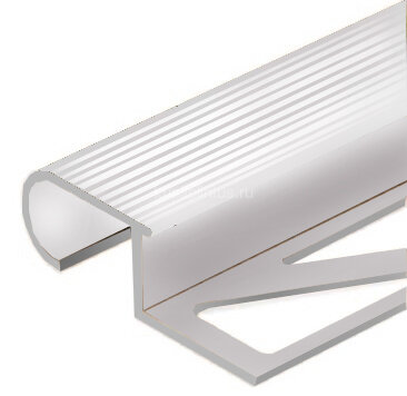 Заказать Профиль для ступеней овальный (ZET OWAL) алюминий PV49-03 серебро блестящее 2,7 м Заказать Профиль для ступеней овальный (ZET OWAL) алюминий PV49-03 серебро блестящее 2,7 м