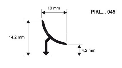 Заказать Угол внутренний (профиль фигурный) из латуни Progress PIKLOL 045 латунь полированная 2,7 м 
